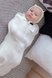 Пелюшки-кокони Євро пелюшка на блискавці + шапочка Капітонов, молочна, MagBaby Фото №3