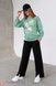 Штани Стильні широкі штани з розрізами спереду для вагітних, PAIGE, чорний, Юла мама Фото №2