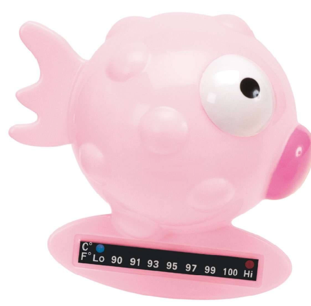 Термометры Термометр для измерения температуры воды Рыбка, розовый, Chicco