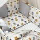 Постільна білизна Комплект постільної білизни в ліжечко Happy night Мордочки, сірий, 6 елементів, Маленька Соня Фото №4
