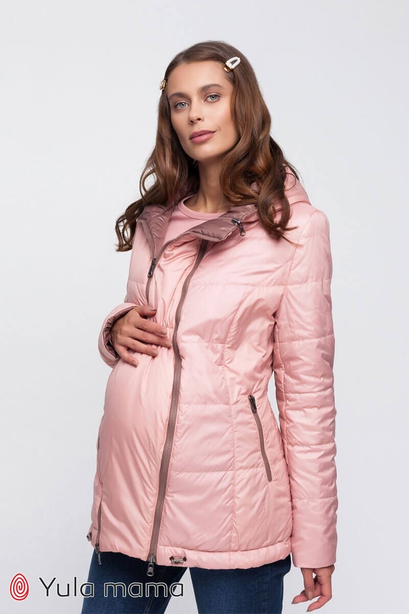 Демисезонная куртка для беременных Floyd, капучино с персиком, Юла Мама