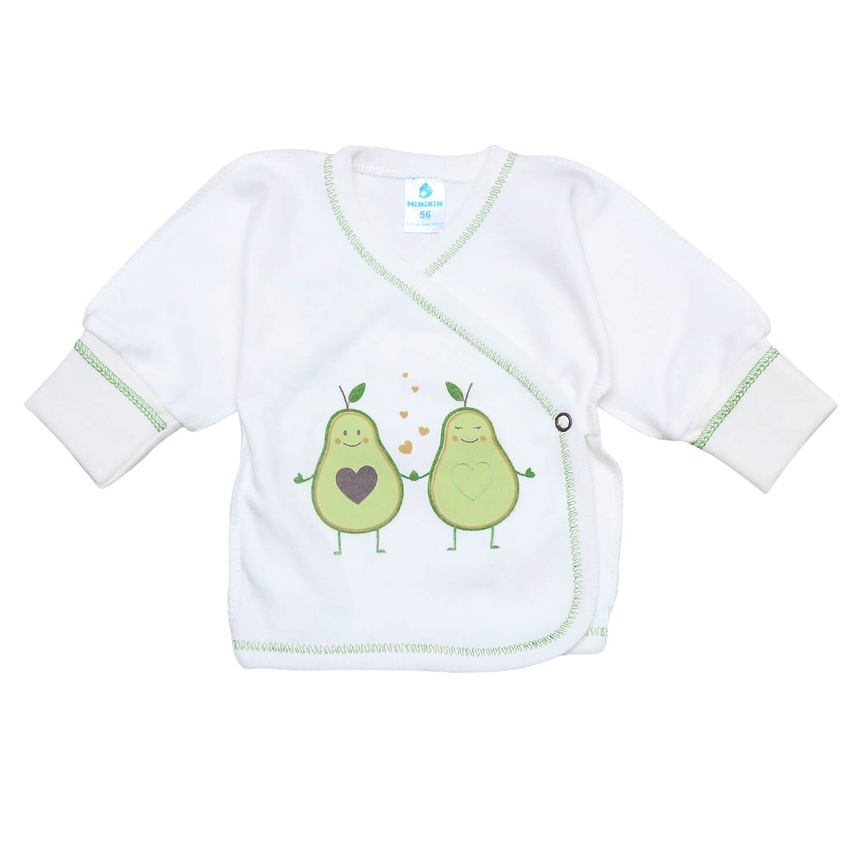 Сорочечка для новонароджених Avo Friends, молочний, Minikin, Молочний, 56