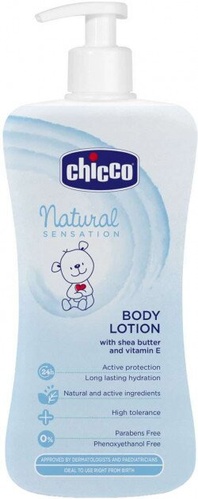 Детский крем для лица и тела Лосьйон для тела "Natural Sensation", 500 мл, Chicco
