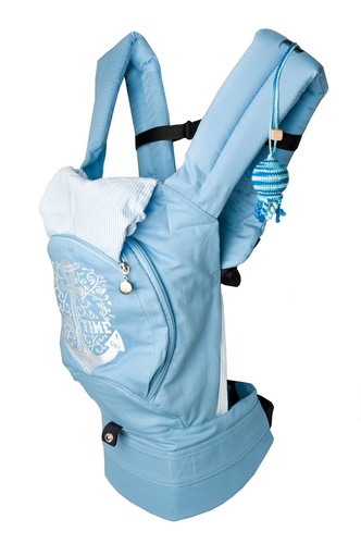 Эргорюкзаки Эргономичный рюкзак с сеточкой для проветривания спинки, голубой, Модный карапуз