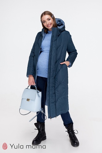Двухстороннее зимнее теплое пальто для беременных TOKYO, Юла мама