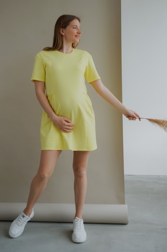 Сукня для вагітних і годуючих мам 4242262, жовтий, To be, Жовтий, 48