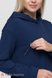 Свитшоты, худи Туника-худи с капюшоном для беременных и кормящих мам AYSA, синий, Юла мама Фото №3