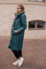 Пуховики для беременных Пальто-одеяло двустороннее для беременных 3146274, тёмно-зелёный, To be Фото №1