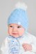Шапки демісезонні В'язана шапочка для новонародженого хлопчика, Модний карапуз Фото №3