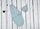 Пелюшки-кокони Євро пелюшка на липучках з шапочкою Merely, сиза, MagBaby Фото №2
