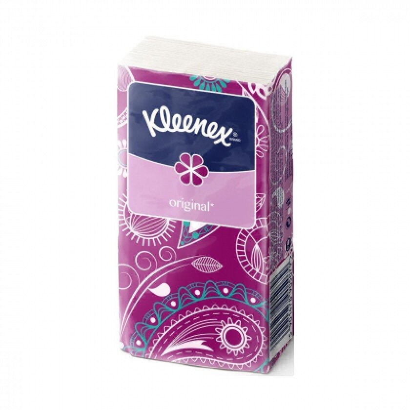 Ватно-паперова продукція Носові хусточки Original без запаху, 10 шт, Kleenex