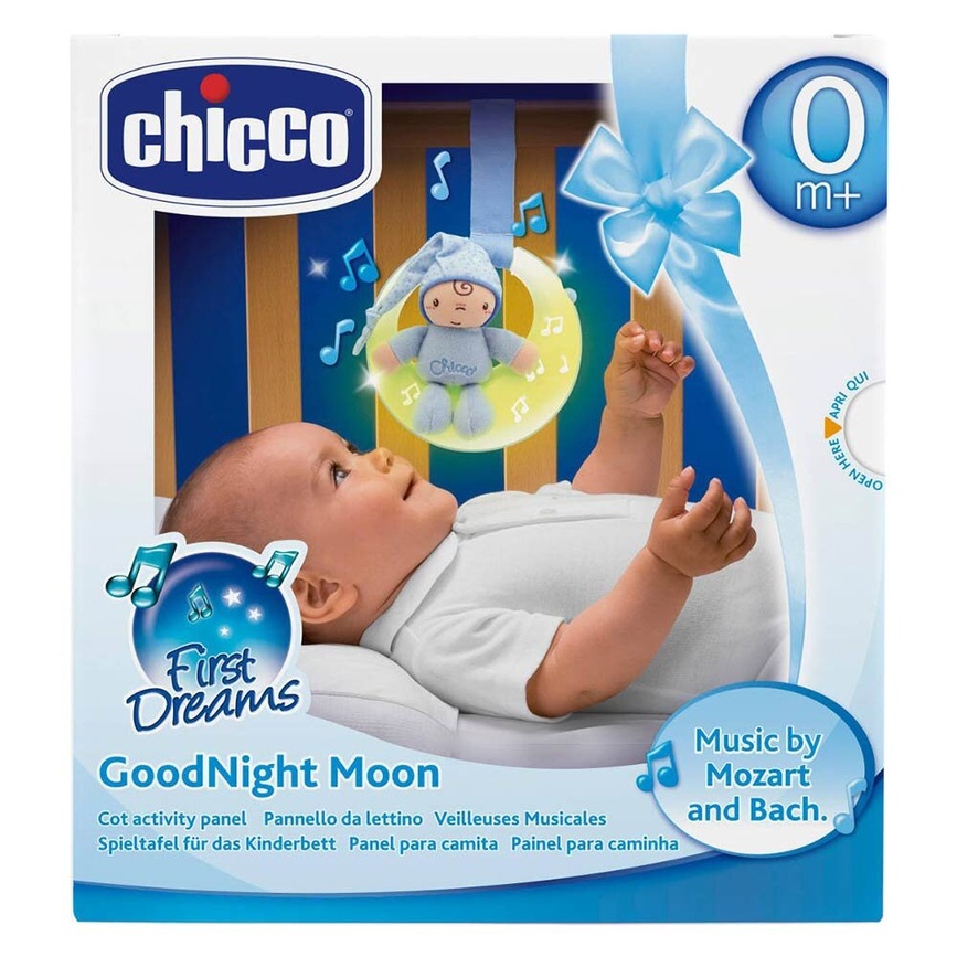 Мобілі на ліжечко Іграшка музична на ліжко "Good night Moon" для хлопчиків, Chicco