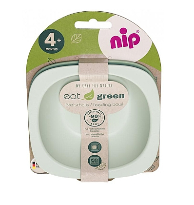Посуд для дітей Мисочка для годування глибока Зелена серія, зелений, 2шт., Nip