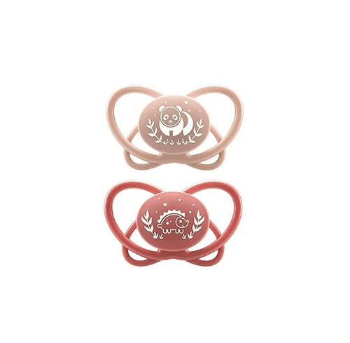 Пустушки Пустушка "Мій метелик" Рожевий (силікон) 5-18 місяців (2шт. + футляр-стерилізатор), Nip
