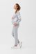 Спортивные костюмы Костюм спортивный для беременных и кормящих мам серый с белыми полосками, ТМ Dianora Фото №2