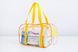 Удобные прозрачные сумки в роддом Прозрачная сумочка-косметичка в роддом для малыша, желтая, Mamapack. Фото №3