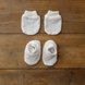 Боди с длинным рукавом Комплект для новорожденных Wind (боди, ползунки, шапочка, царапки, пинетки), молочный, MagBaby Фото №6