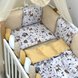 Постелька Комплект постельного белья в кроватку Happy night Bamby, 6 элементов, бежевый, Маленькая Соня Фото №4