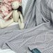 Одеяла и пледы Плед вязаный Ромб-Коса серый, Маленькая Соня Фото №2