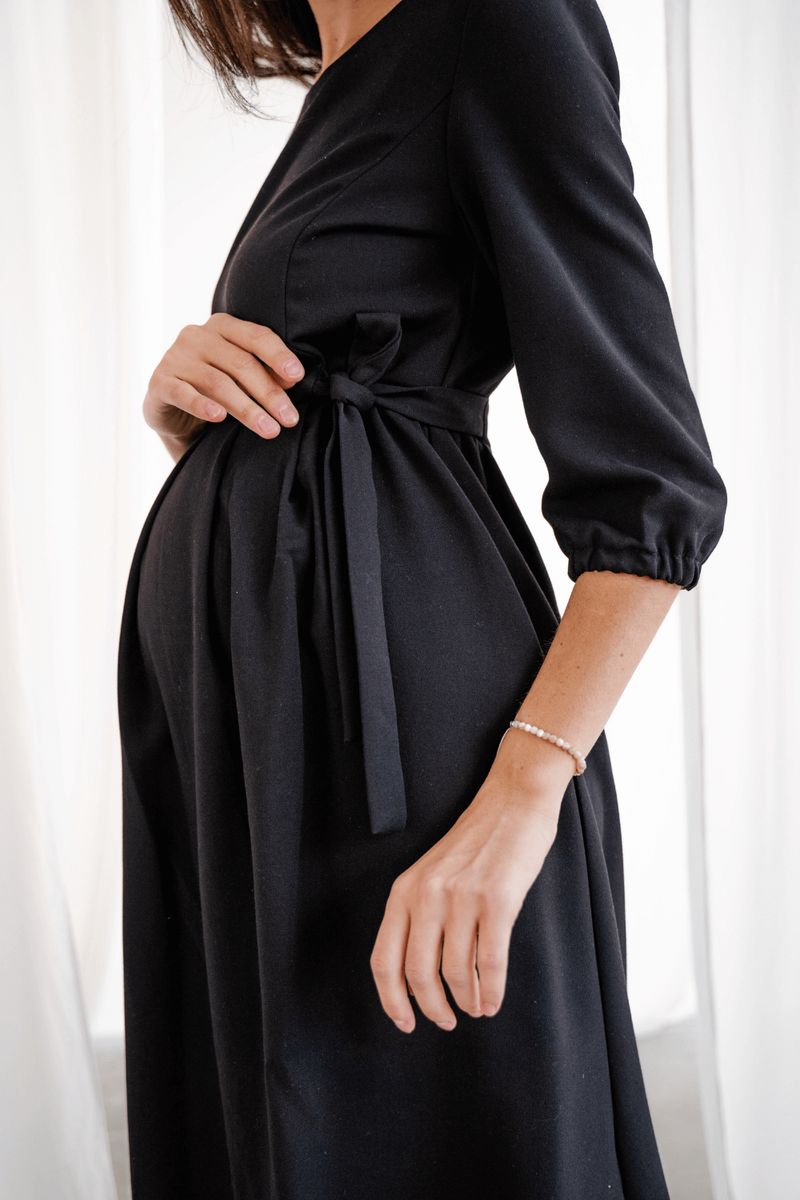 Платье для беременных 308206 Черный, To be, Черный, 42