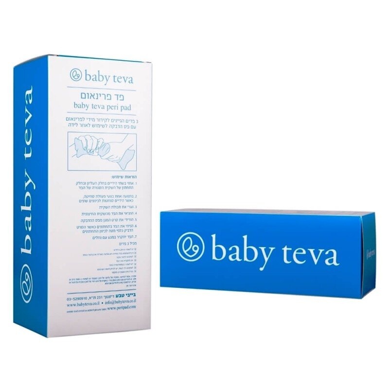 Гигиенические прокладки Впитывающие прокладки после родов с охлаждающим эффектом, 3 шт, Baby Teva