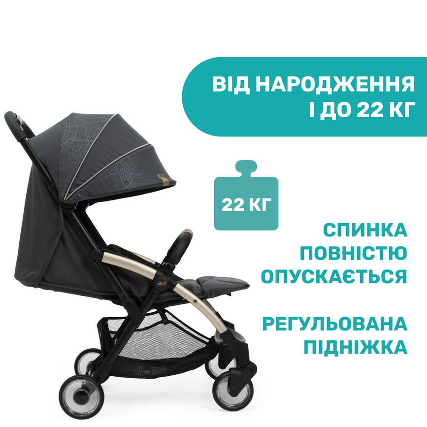 Прогулочная коляска Chicco Goody Plus City Map Re-Lux, Chicco