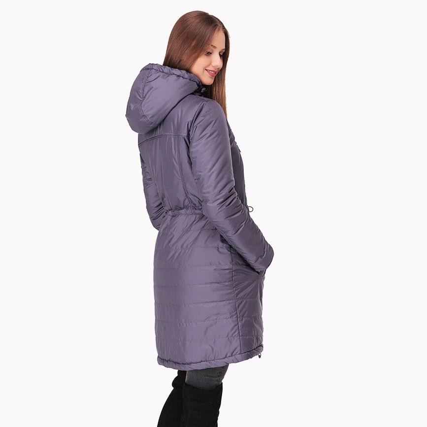 Зимова куртка 3 в 1 для вагітних і слінгоношенія Грей, Love & Carry