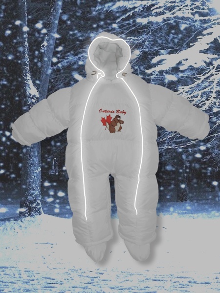 Демисезонные комбинезоны Пуховый комбинезон-трансформер Baby Walk, Зима+ демисезонный, белый, ТМ Ontario Linen