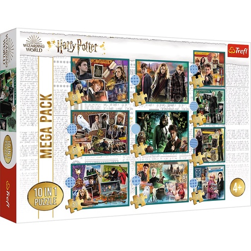 Пазлы, мозаика Пазлы - (10в1) - "В мире Гарри Поттера" , Warner: Гарри Поттер , Trefl