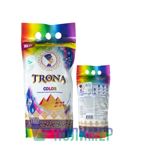 Органічна побутова хімія Безфосфатний пральний порошок Color 0,5 кг, Trona