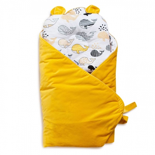 Конверт-плед для новорожденных + подушка Bear 9064-TB-05, желтый, Twins, Желтый
