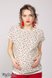 Блузы, рубашки Блузка для кормления в стиле oversize MIRRA, принт бордовые цветочки на экрю + однотонный экрю, Юла Мама Фото №1
