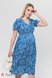 Платья на каждый день Платье для беременных и кормящих мам AUDREY белые цветочки на синем фоне, Юла мама Фото №5