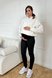Лосіни, Легінси Утеплені лосини на флісі для вагітних, чорний з принтом, Dianora Фото №1