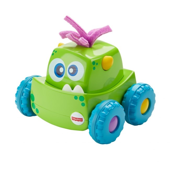 Машинки-игрушки Машинка-монстрик Нажми и запусти, цвет в ассортименте, ТМ Фишер Прайс