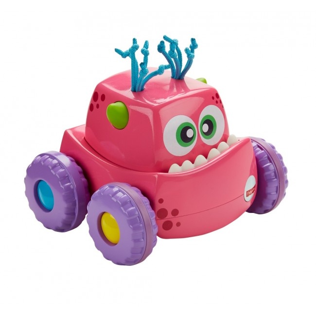 Машинки-игрушки Машинка-монстрик Нажми и запусти, цвет в ассортименте, ТМ Фишер Прайс