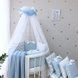 Постелька Комплект детского постельного белья Shine ЗигЗаг, в круглую кроватку, 6 элементов, голубой, Маленькая Соня Фото №3