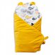 Демісезонні конверти Конверт-плед для новонароджених + подушка Bear 9064-TB-05, жовтий, Twins Фото №1
