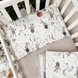 Постелька Сменный комплект фланелевый Зайцы на лестнице, бежевый, Маленькая Соня Фото №2