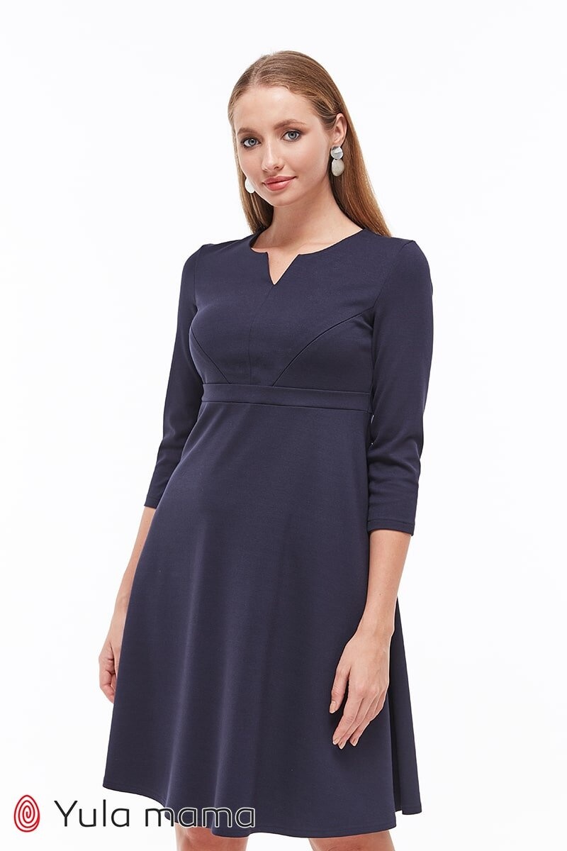 Платье ELOIZE для беременных и кормящих, Юла мама, Синій, S