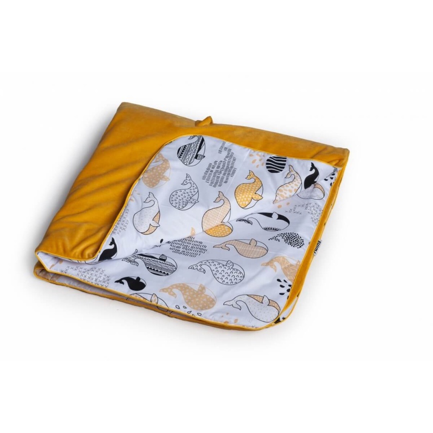 Конверт-плед для новонароджених + подушка Bear 9064-TB-05, жовтий, Twins, Жовтий