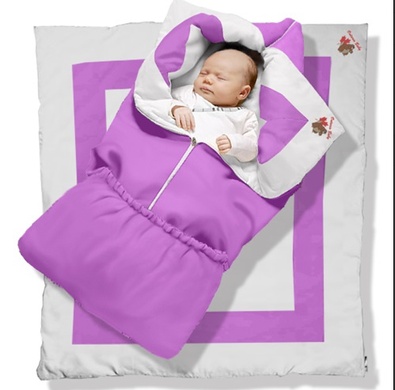 Детское одеяло-трансформер Премиум, фиолетовый, ТМ Ontario Linen
