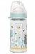 Бутылочки Бутылочка для кормления PP, 240 мл, Олени, с широким горлышком, с системой Actiflex, голубая, Nip Фото №1