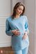 Піжами, домашні костюми Піжама для вагітних і годуючих мам Wendy, блакитний, Юла Мама Фото №3