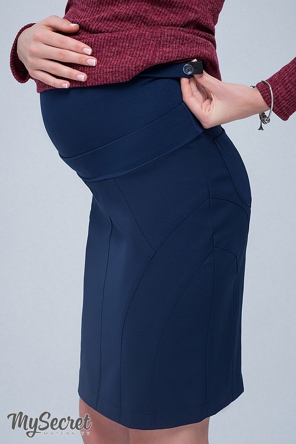 Юбки Прямая юбка для беременных ALMA, темно-синий, Юла мама