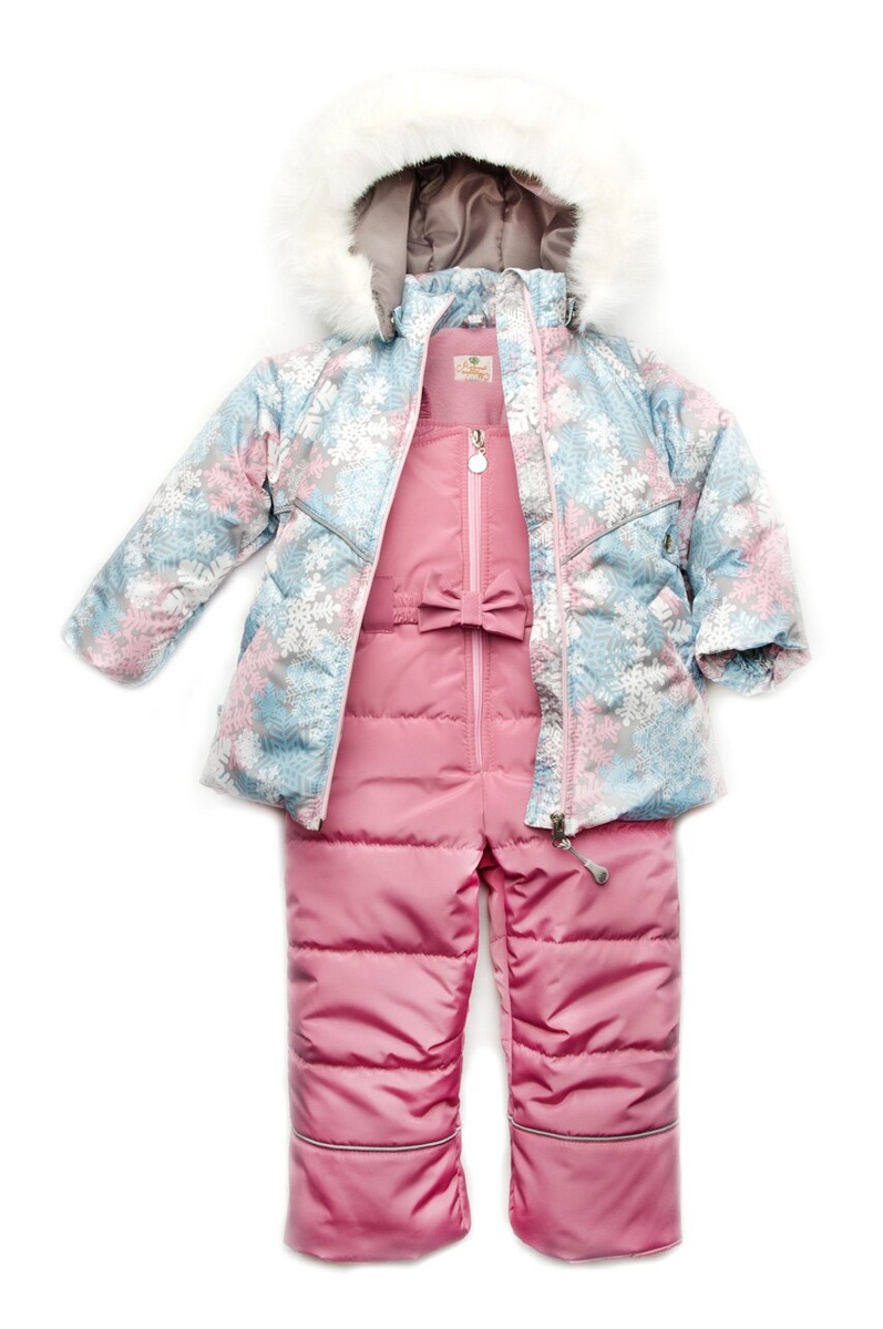 Куртки і пальта Куртка зимняя Снежинка для девочки, Модный карапуз
