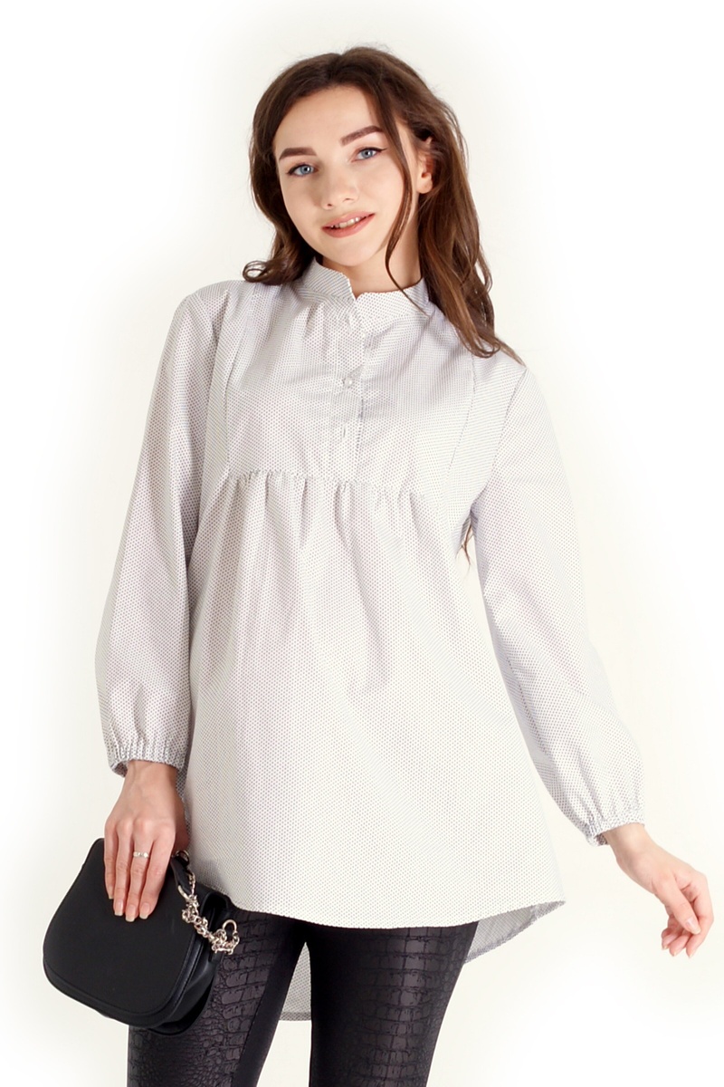 Блузы, рубашки Блуза Воздушный поцелуй в горошек для беременных и кормящих мам, ТМ Nowa Ty