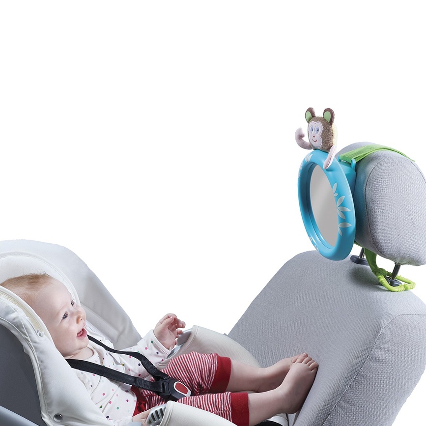 Дуги на коляску и автокресло Обзорное зеркало в автомобиль для родительского контроля за ребенком ТРОПИКИ, Taf Toys