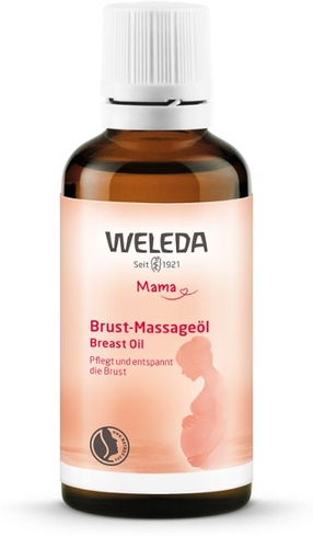 Органическая косметика для мамы Масло для груди в период лактации, 50 мл, Weleda