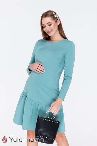 Платье для беременных и кормящих JOI, Юла мама, Голубой, S